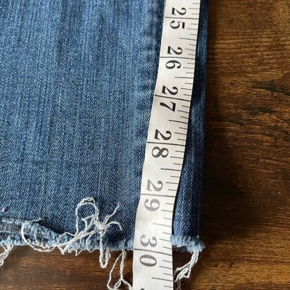 Judy Blue Plaid Cuffed Slim Fit Jean size 26 stretch classic medium wash jeans - Picture 15 of 16